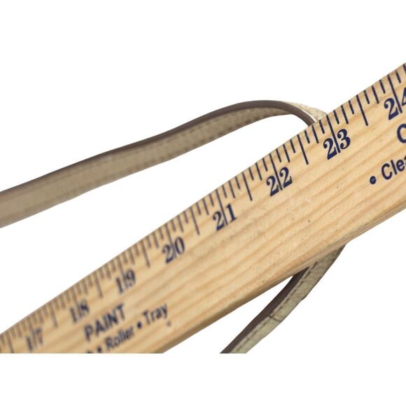 FOSSIL ANTIQUE GOLD GENUINE LEATHER X-BODY SHOULDER BAG HANDBAG CLUTCH PURSE - Picture 14 of 14